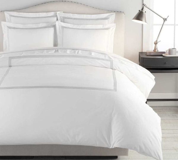 Cotton Embroidery Trim Duvet